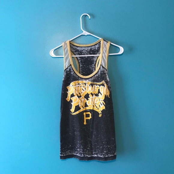 Pittsburgh Pirates Distressed Tank Top - Picture 1 of 4